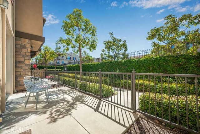 balcony featuring a patio