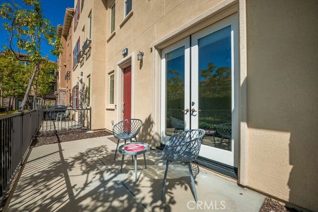 view of patio / terrace with french doors