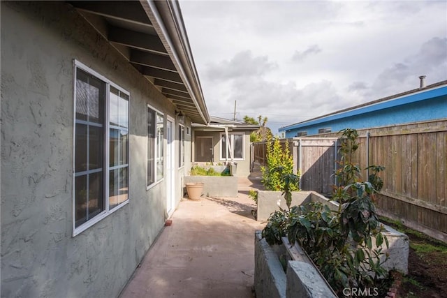 view of patio / terrace featuring a fenced backyard