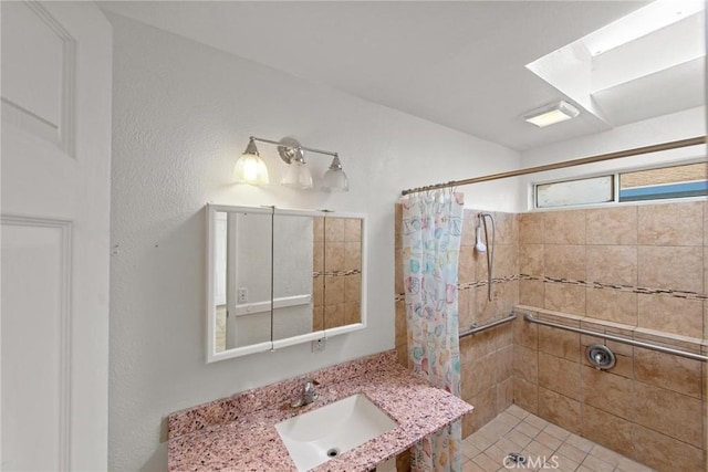 1429 14th St, Los Osos, CA 93402 - bathroom with a sink and tiled shower