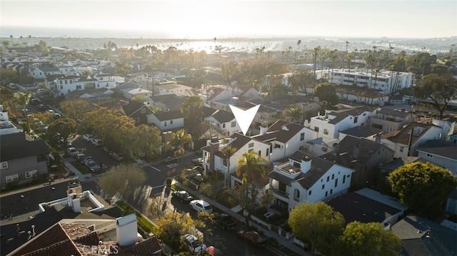 drone / aerial view with a residential view