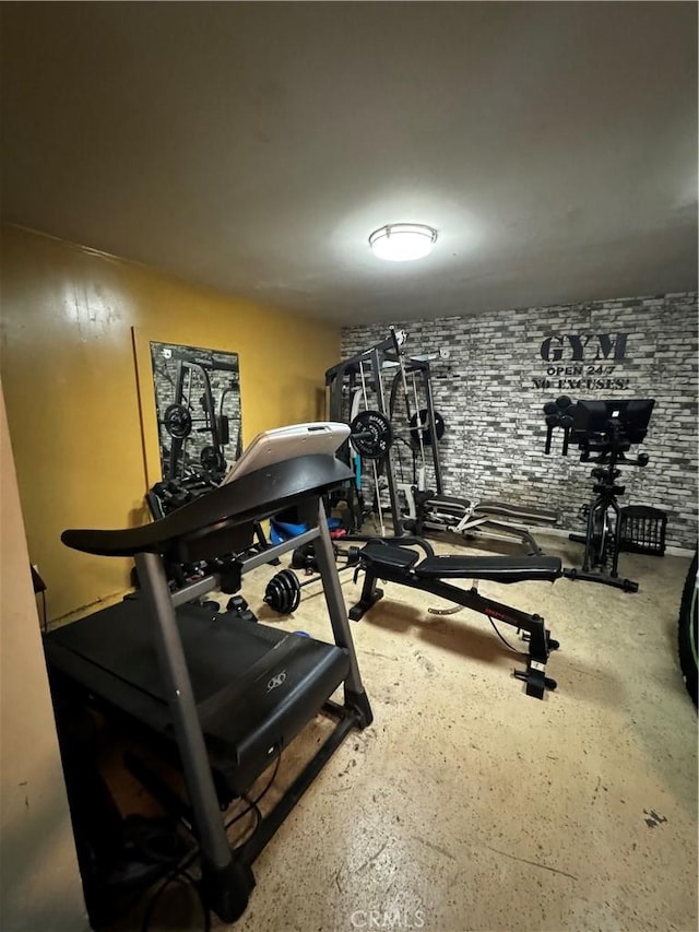 view of exercise room