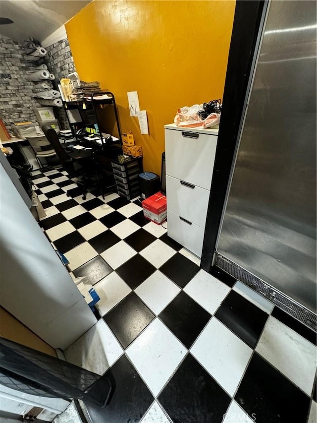 interior space featuring tile patterned floors