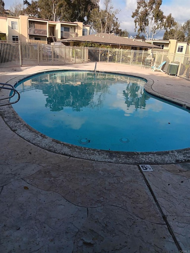 pool with fence