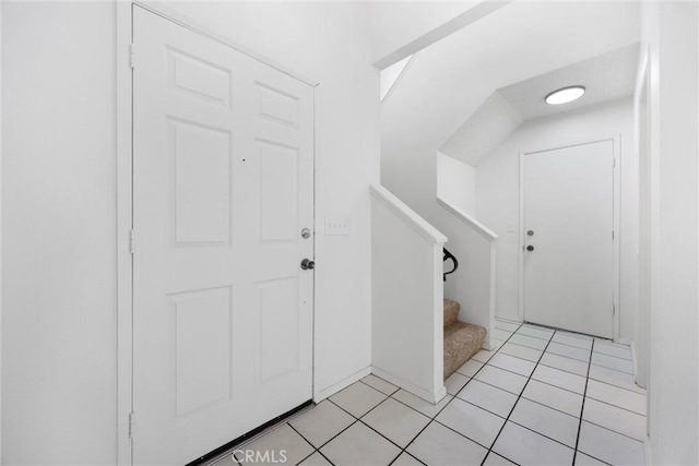 2100 Butterfield Ave, Bakersfield, CA 93304 - foyer featuring stairway and light tile patterned floors