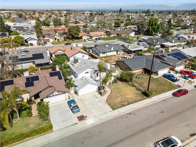 drone / aerial view featuring a residential view