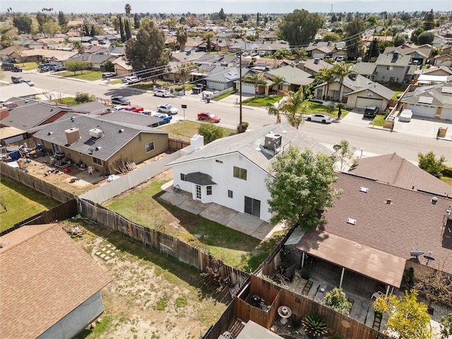 bird's eye view with a residential view