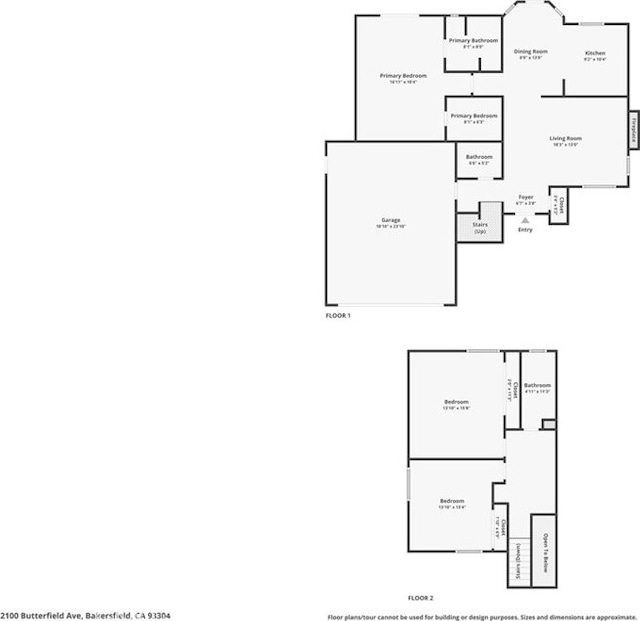 2100 Butterfield Ave, Bakersfield, CA 93304 - floor plan / room layout