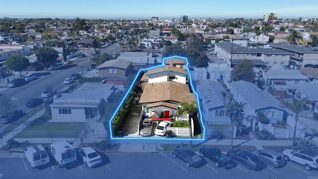 381214 36th St, San Diego, CA 92104 - aerial view of residential area featuring property boundaries highlighted