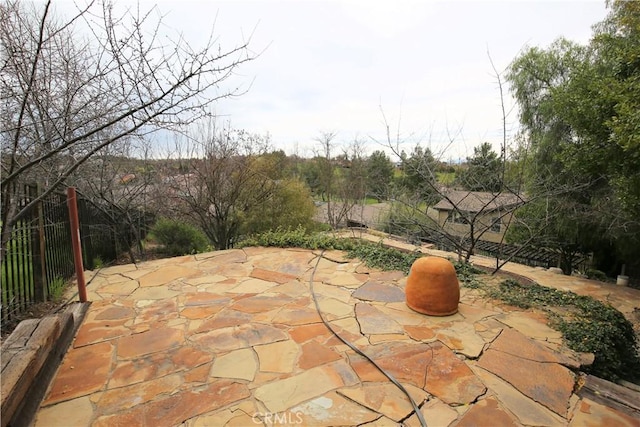 view of patio / terrace with fence