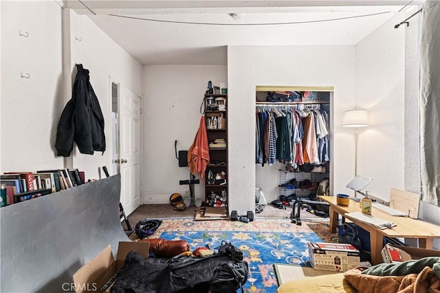 bedroom featuring a closet