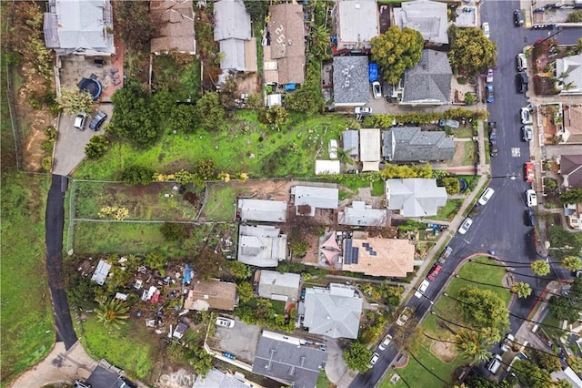 bird's eye view with a residential view