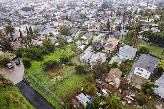 bird's eye view featuring a residential view