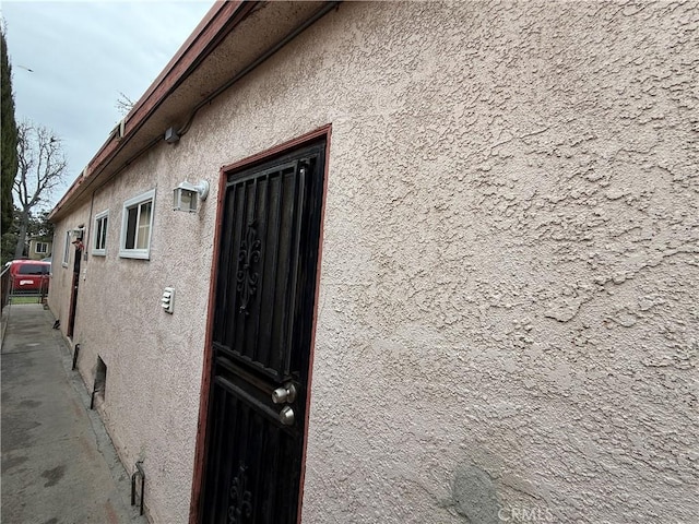 view of property exterior featuring stucco siding