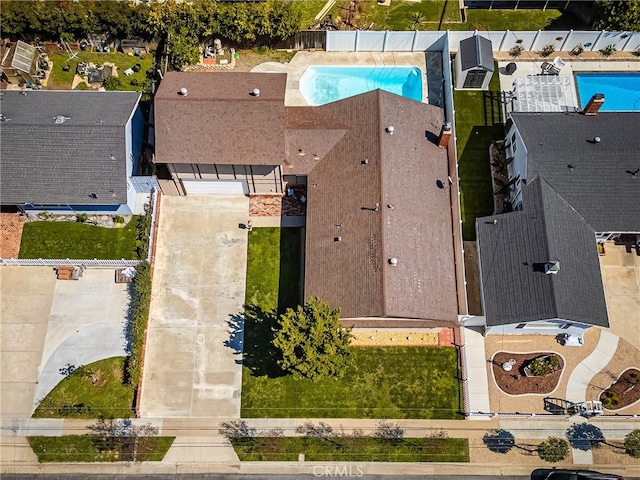 birds eye view of property