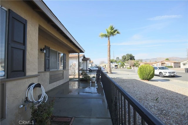 exterior space with a residential view