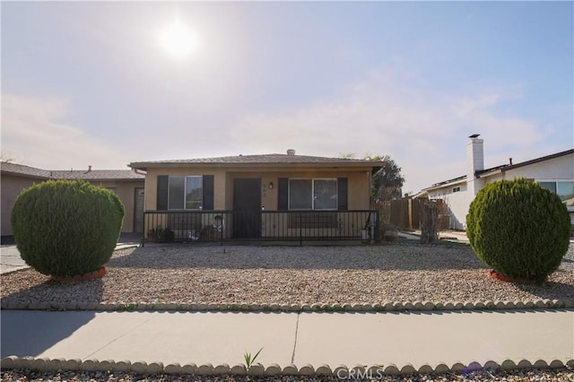 view of front of home featuring stucco siding