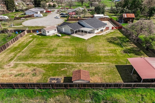 birds eye view of property featuring a residential view