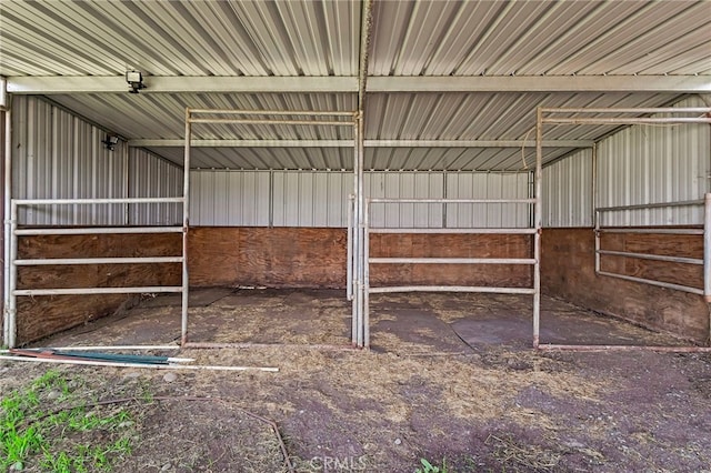 view of horse barn