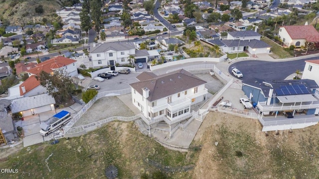 drone / aerial view with a residential view