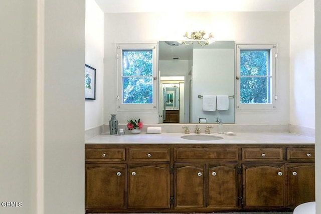 bathroom featuring vanity