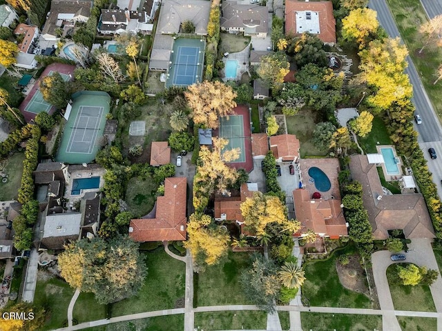 aerial view featuring a residential view