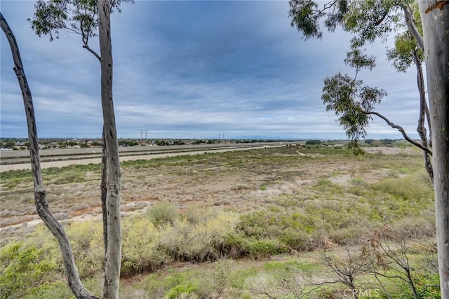 property view of water with a rural view