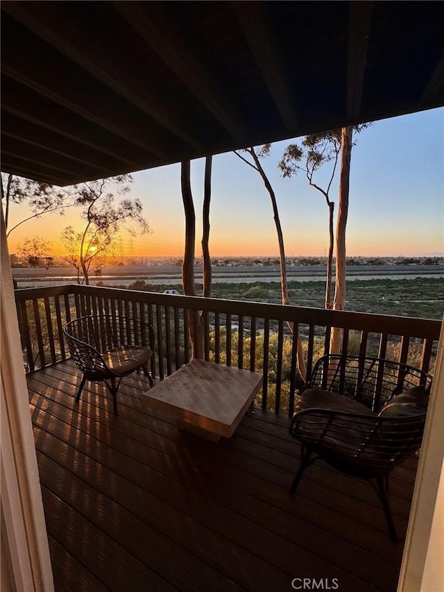 1222 Las Arenas Way Unit 23, Costa Mesa, CA 92627 - wooden deck with a water view