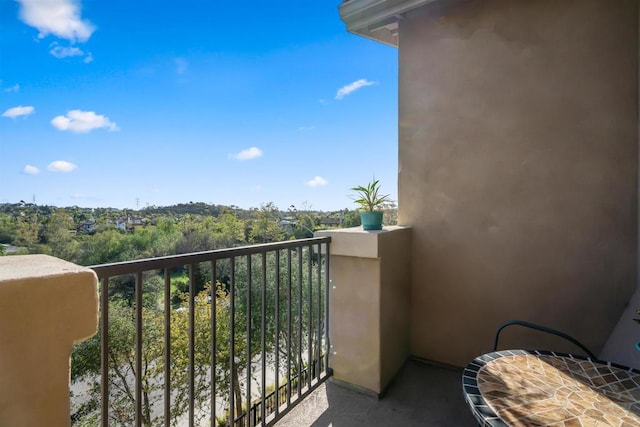 view of balcony