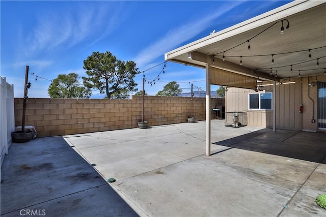 view of patio / terrace with a fenced backyard