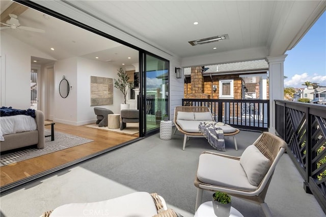 balcony with outdoor lounge area