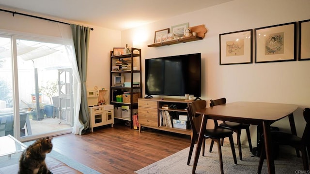 living room featuring wood finished floors