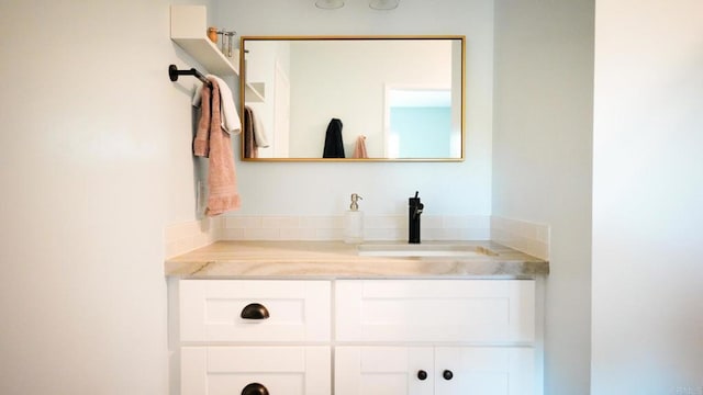 bathroom with vanity