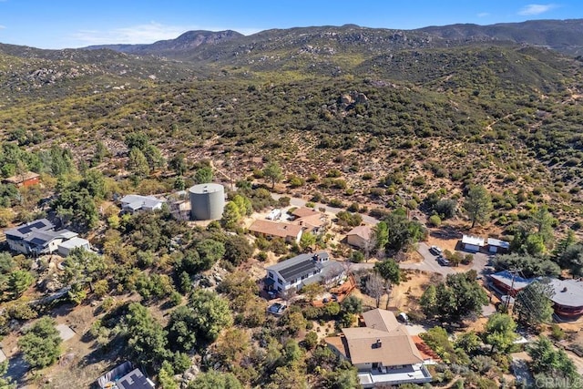 bird's eye view featuring a mountain view