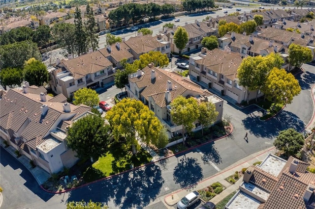 aerial view featuring a residential view