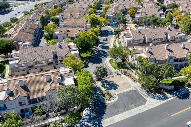 aerial view featuring a residential view