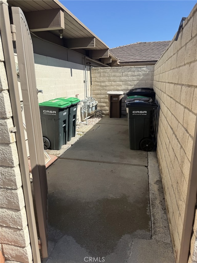 view of patio / terrace with fence