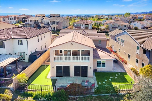 birds eye view of property featuring a residential view