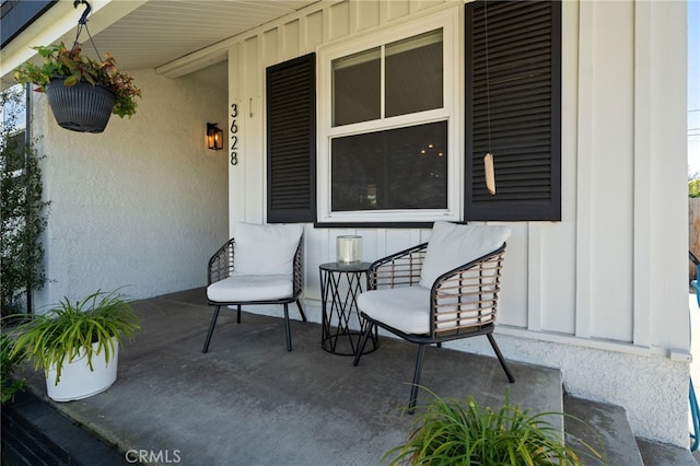 view of patio with covered porch