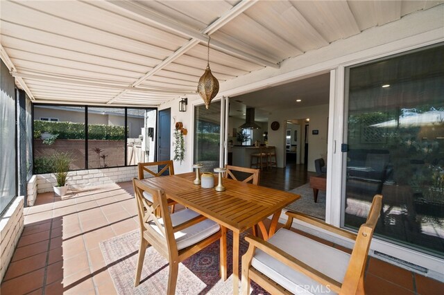 view of sunroom / solarium