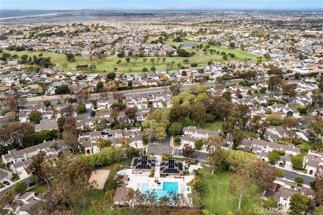 bird's eye view with a residential view and golf course view