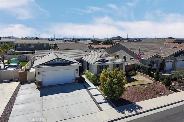 aerial view featuring a residential view