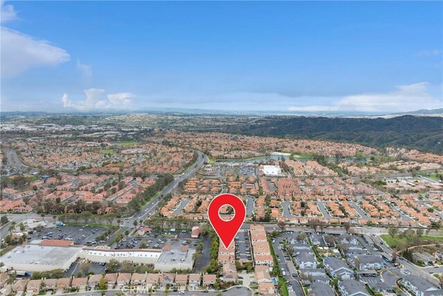 drone / aerial view with a residential view