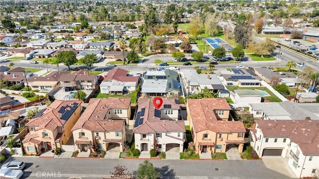 drone / aerial view featuring a residential view