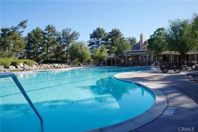 pool featuring a patio