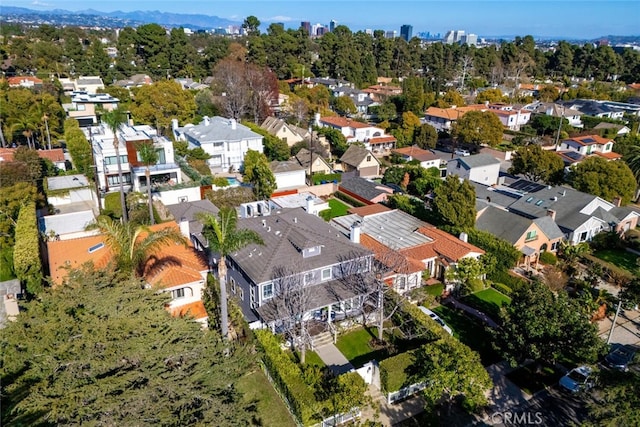 drone / aerial view featuring a residential view