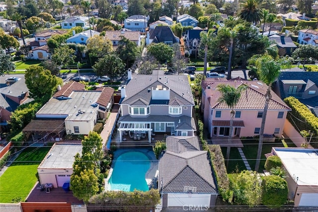 bird's eye view featuring a residential view