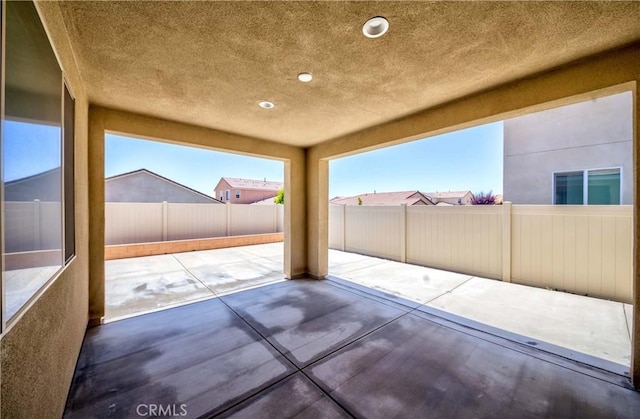 view of patio / terrace featuring a fenced backyard