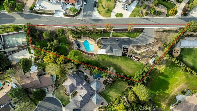 bird's eye view featuring a residential view