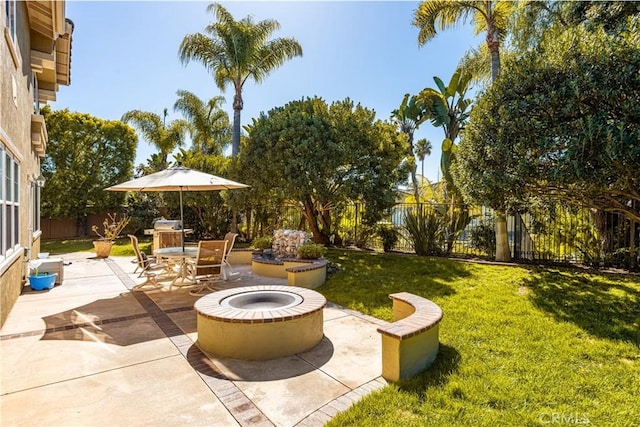 view of patio / terrace featuring a fenced backyard